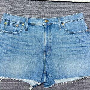 Madewell The Perfect Jean Short | Size 32 | High Rise Cutoff Denim